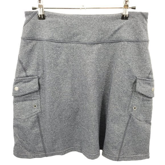 Athleta Oasis Stretchy Pull-On Cargo Skort ST Heathered Blue - Picture 1 of 16